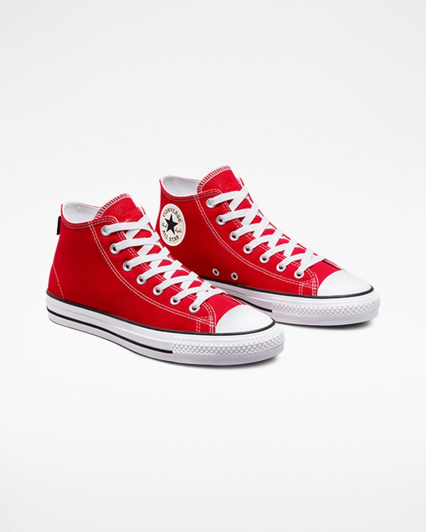 Pánské Skate Boty Converse CONS Chuck Taylor All Star Pro Červené Bílé Černé | CZ O31RI49